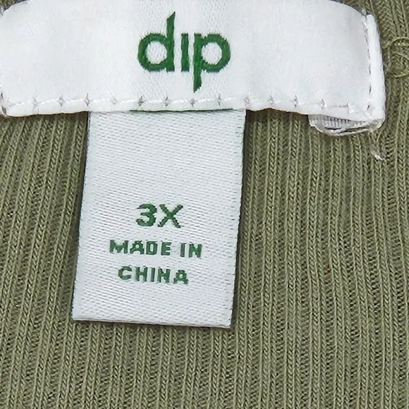 Dip T-Shirt Women's Size 3X Pale Green Solid Basic Casual Top New Without Tags‎ - Picture 3 of 9